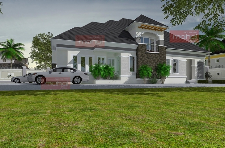 Fascinating Contemporary Nigerian Residential Architecture 3 Bedroom Bungalow With Pent House In Nigeria Photo