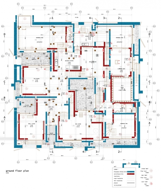 Fascinating De Vylder Vinck Taillieu Ordos_House Of Seven Houses | Square Plans Economically Weaker Section Housing Plans Pic