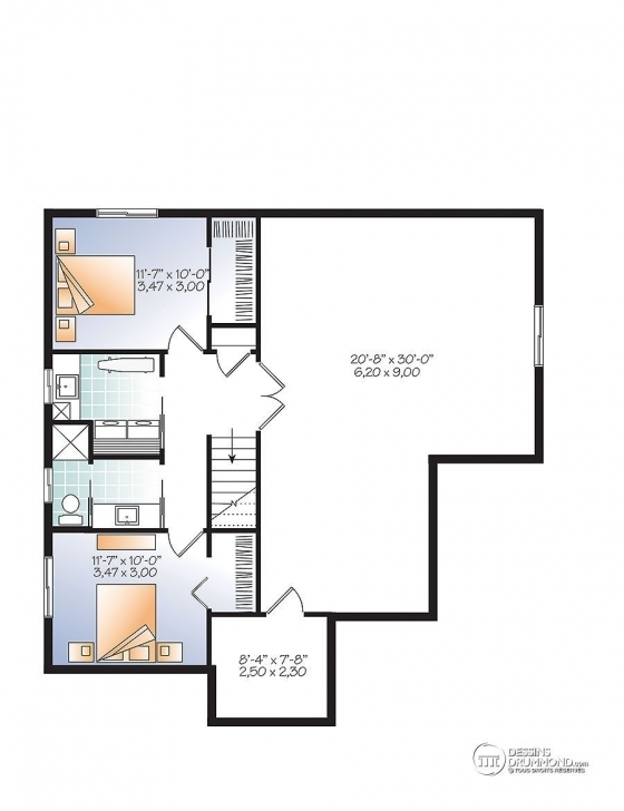 Fascinating Détail Du Plan De Maison Unifamiliale W3108-V4 | Rossa | Pinterest 20X 47 House Plans Image