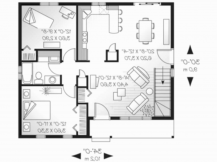 Fascinating House Plans Under 1000 Sq Ft Luxury Small House Plans Under 1000 Sq 1000 Sq Ft Pic