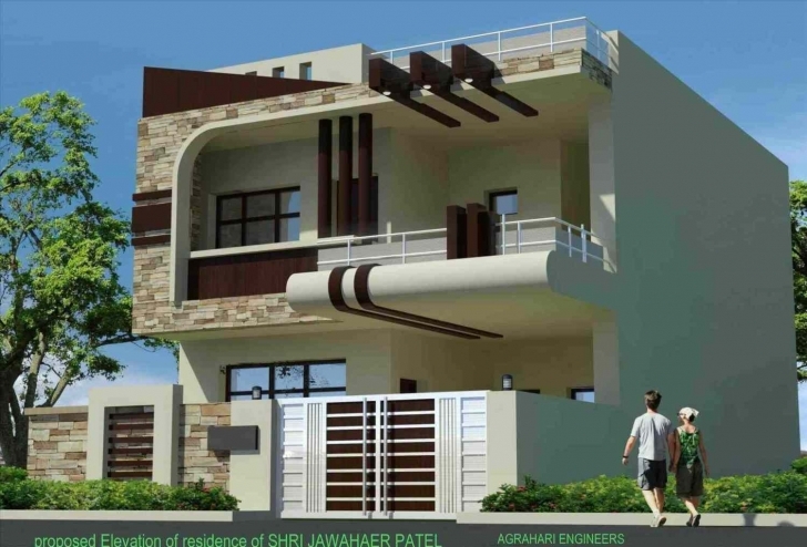 Fascinating Uncategorized : Home Front Design In Indian Style Marvelous For Home Front Stylish Image Pic