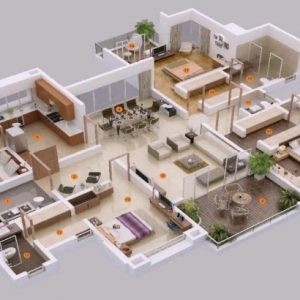 Home Design 3Ddesign Five Bedroom