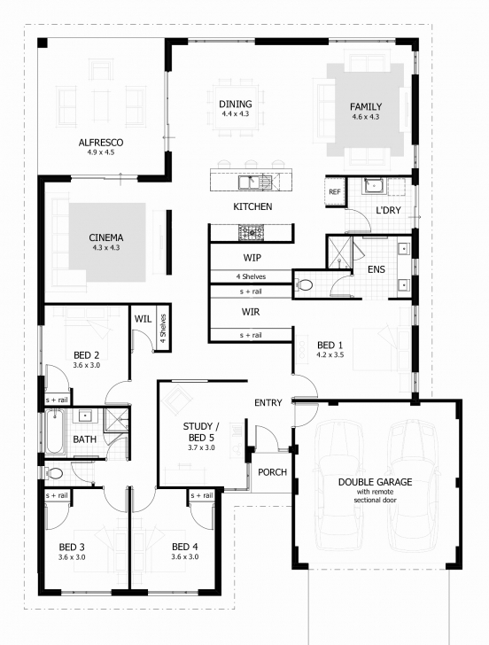 Good Elegant 4 Bedroom House Plan In Ghana - House Plan 4 Bedroom Building Plan In Ghana Pic