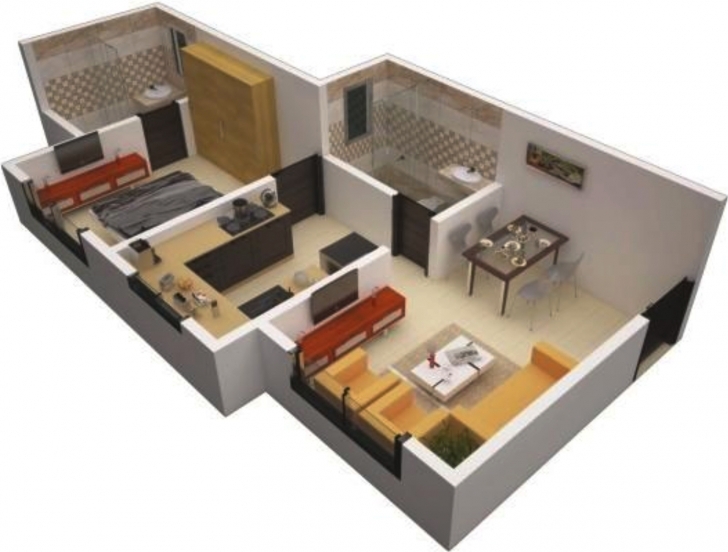 Good Emejing Sq Ft House Plans Bedroom Gallery D Designs Ideas Building 2 3D House Plain Photo