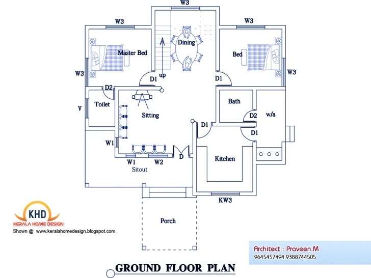 Good Home Architecture: Bedroom Home Plan Elevation Kerala Design Floor Civil Design House Photo