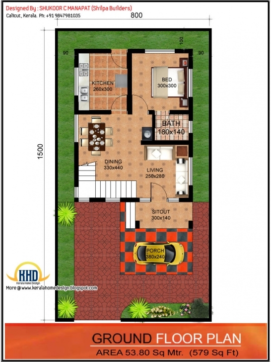 Good House Plan 20 X 50 Sq Ft New House 20 X 40 House Plans 800 Square 15 X 50 House Map In India Pic