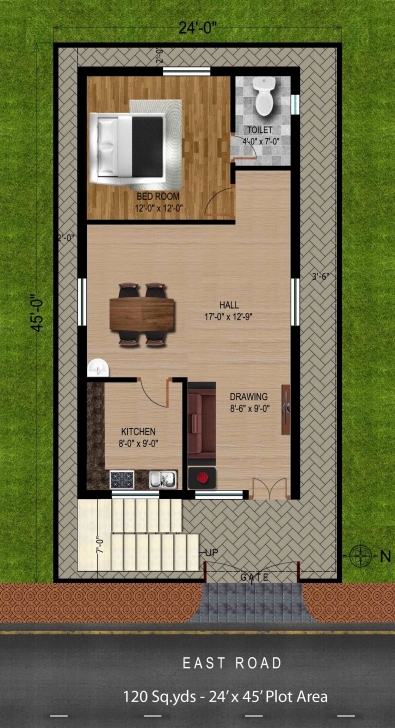 Good House Plan For 120 Square Yards Best Of 160 Square Yards House Plan 17*45 House Plan Pic