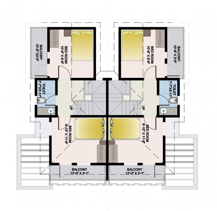 Good Plans: Twin Bungalow Plans Plans For Twins Two Bedroom Flat Image