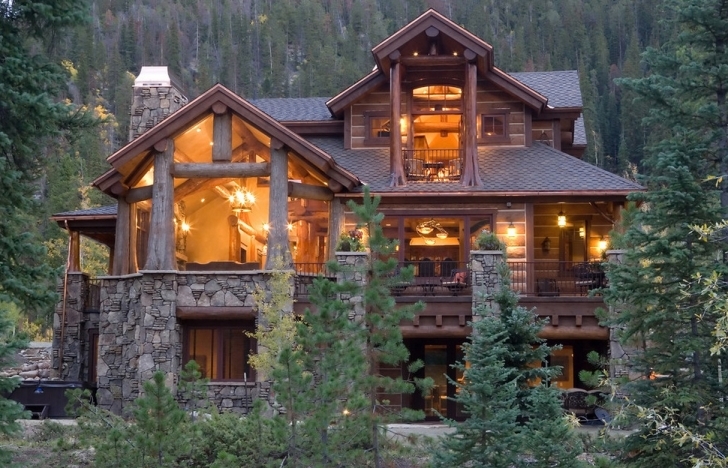 Good Simple Log Cabin Interior American - House Plans | #55679 Fantastic Log Homes Pic
