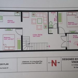 15 X 60 House Plans India