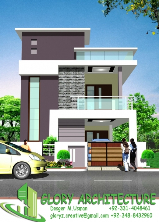 Gorgeous 25X30 House Plan, Elevation, 3D View, 3D Elevation, House Elevation 20*60 House Front Elevation Pic