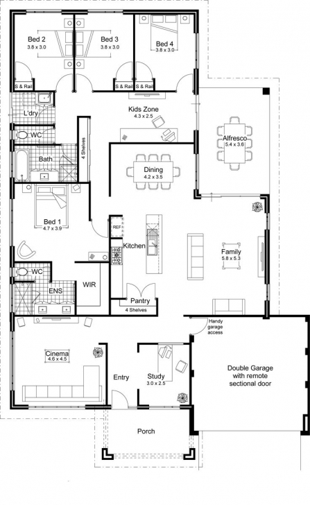 Gorgeous 40 Best 2D And 3D Floor Plan Design Images On Pinterest | House Simple 2D Plan Image