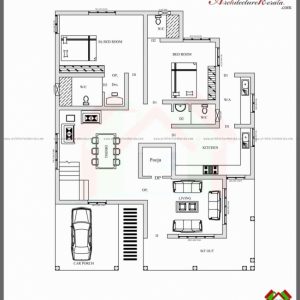 1 Bedroom House Plans Kerala Style