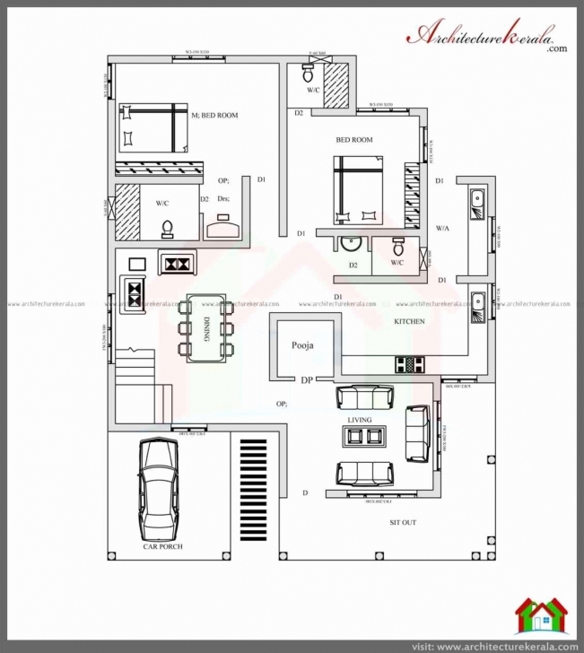 Gorgeous 50 Beautiful Pictures 3 Bedroom Small House Plans Kerala - Home 1 Bedroom House Plans Kerala Style Image