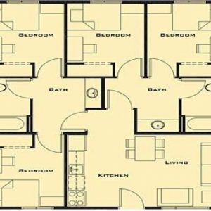 Free Four Bedroom House Plans