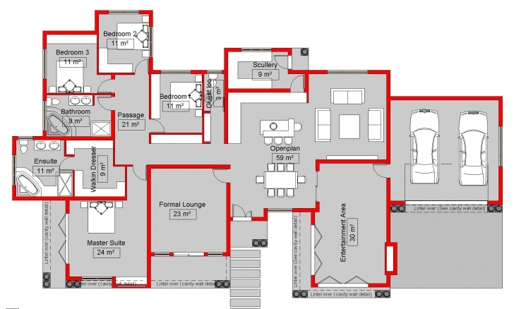Gorgeous South African 4 Bedroom House Plans — House Style And Plans South African 4 Bedroom House Plans Pic