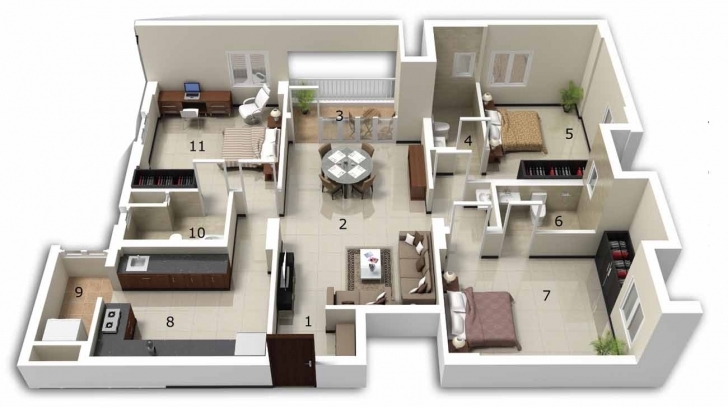 Great 3 Bedroom House Designs In India Download 3 Bedroom House Plans 3 Bedroom House Plan In India Image