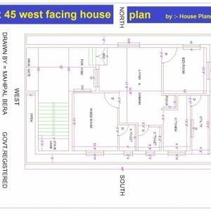 30X45 House Plan South Facing