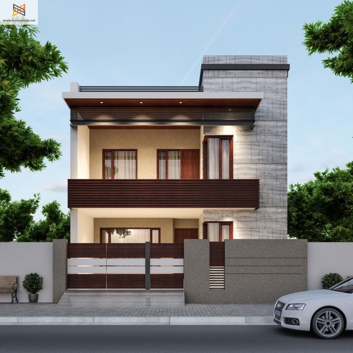 Great 3D Visualization | House Elevation Modern Compact | Pinterest 3D Front Elevation Of House In Punjab Photo