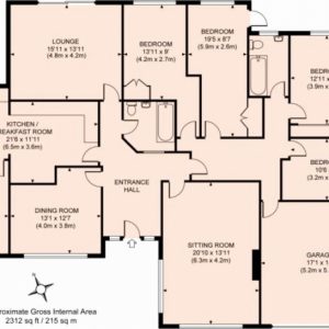 Modern 4 Bedroom House Floor Plans