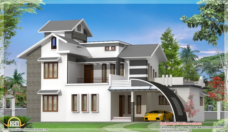 Great Contemporary Indian House Design Kerala Home - Dma Homes | #10282 Indian House Picture Picture