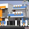 Simple Building Plan With Front Elevation