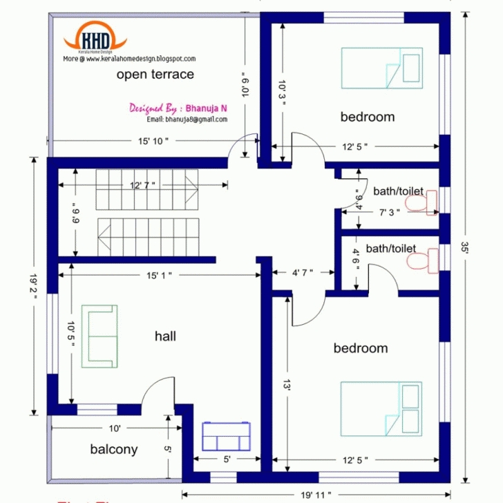 Great House Plan 3 Bedroom House Plans 1200 Sq Ft Indian Style 3 Bedroom Bungalow Floor Plan India Picture