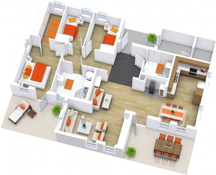 Great Modern House Floor Plans | Roomsketcher Modern House Plans Picture