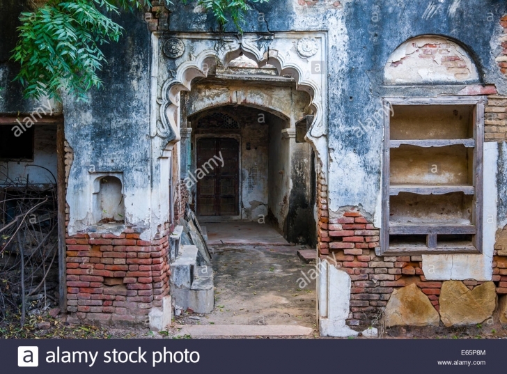 Great Old Indian Rural House Doorway Stock Photos & Old Indian Rural House Old Indian House Pic Pic