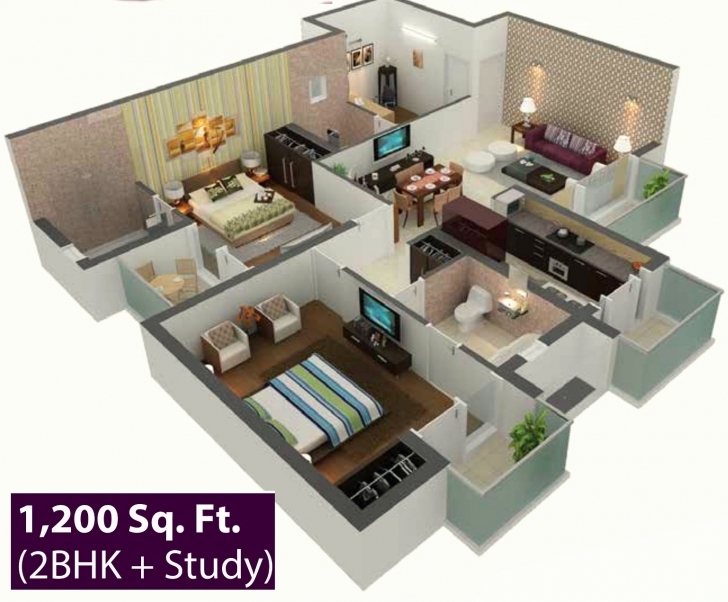 Great Radiant 600 Square Foot House Plans Also 600 Square Foot House Plans 1200 Sq Ft House Plan With Car Parking 3D Image