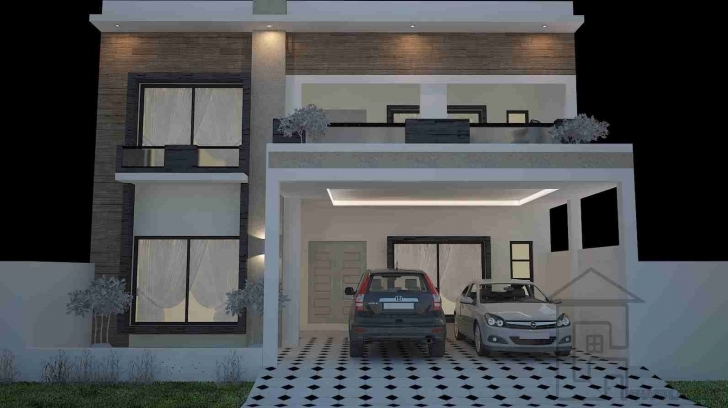 Image of 30X60 House Plan Front Elevation | House Elevation Modern Compact 30X60 House Front Elevation Designs Picture