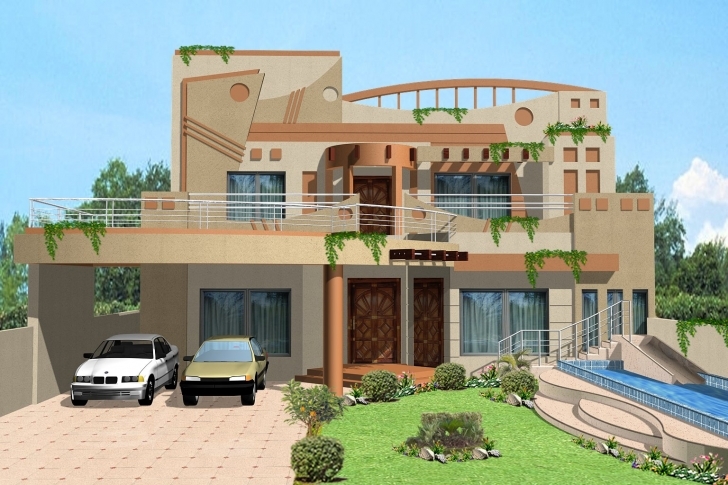 Image of 3D Front Elevation Of House - Good Decorating Ideas 3D Front Elevation Of House Picture