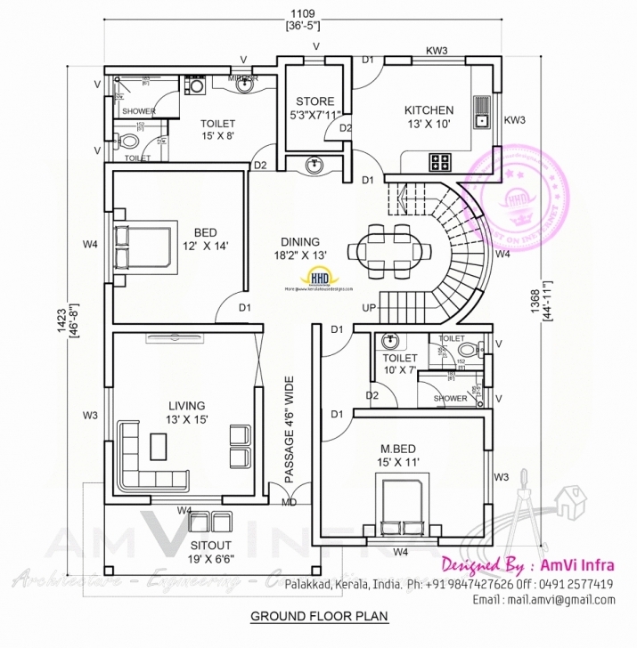 Image of 60 Beautiful Images Plan For Duplex House | Hous Plans Inspiration 4 Bedroom Duplex Building Plan Photo
