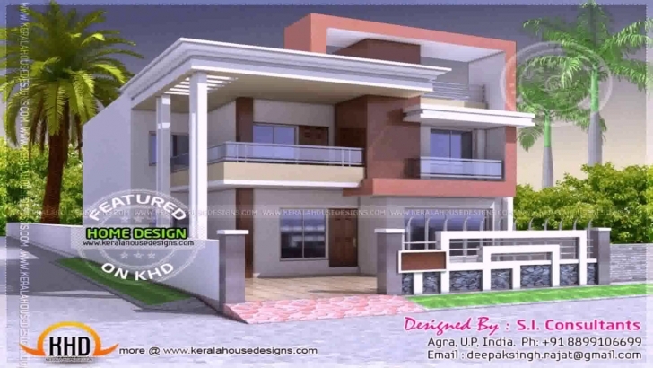 Image of House Front Design Indian Style - Youtube Home Front Design Photo In India Photo