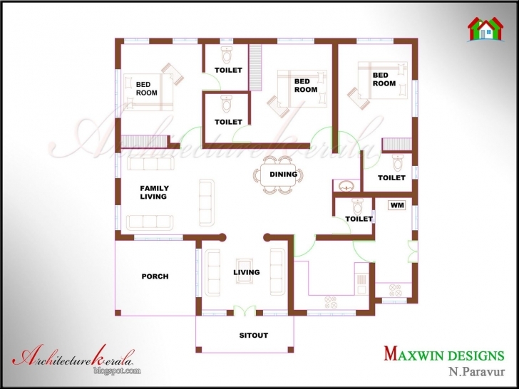 Image of Kerala House Plan Photos And Its Elevations, Contemporary Style Kerala House Planner Plans Image