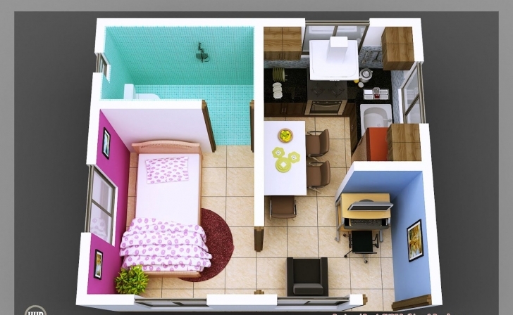 Image of Minimalist 30 Ft Wide House Plans - Condointeriordesign 20*30 House Plan Images 3D Picture