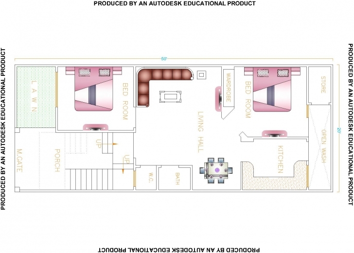 Image of Plot Plan For My House Online Best 20×50 Home Map Design Feet Inside 20 X 50 Plot Design Image