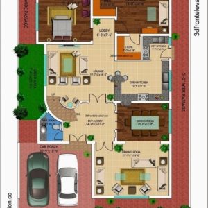1 Kanal House Plan