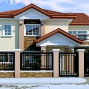 Simple Filipino 2 Storey House Design With Floor Plan