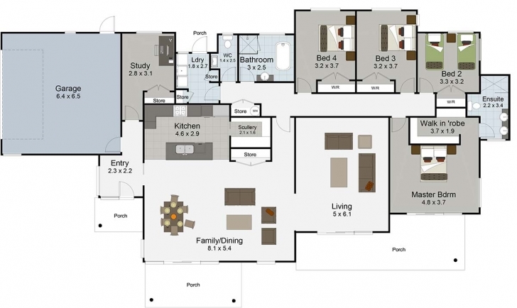 Incredible 5 Bedroom House Plans | Rangitikei From Landmark Homes Landmark Homes 5 Bedroom Floor Plan In Nigeria Image