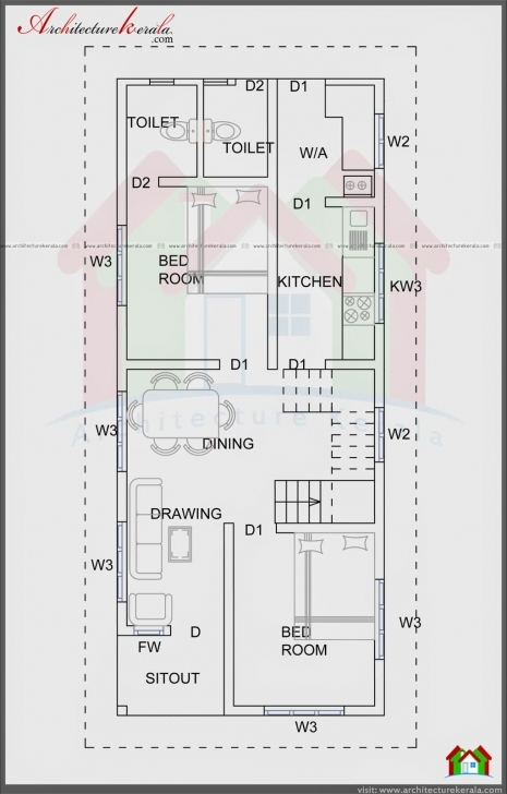 Incredible 750 Sq Ft House Plan And Elevation - Architecture Kerala 750Sqft Kerala House Pic