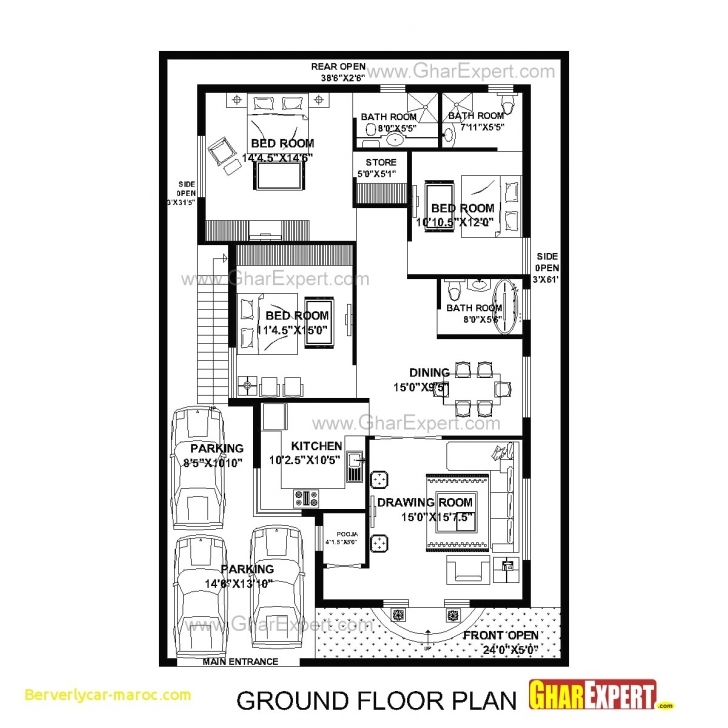 Incredible 92+ Home Design 15 X 60 - Latest House Plan Design 15X60, 3 Bedroom 15 60 Floor Design Picture