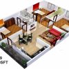 1500 Sq Ft House Plans 3D