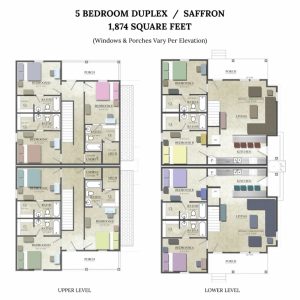 5 Bedroom Duplex Floor Plans