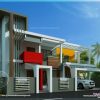 Modern Architecture Villas Plan And Elevation