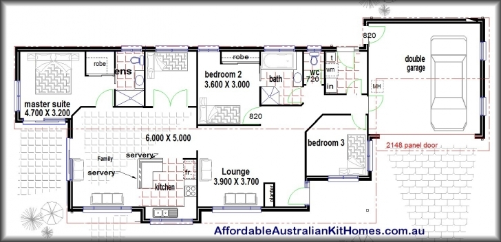 Incredible Lovely 2 Bedroom House Plans With Open Floor Plan Australia Modern 3 Bedroom House Plans With Double Garage Australia Picture