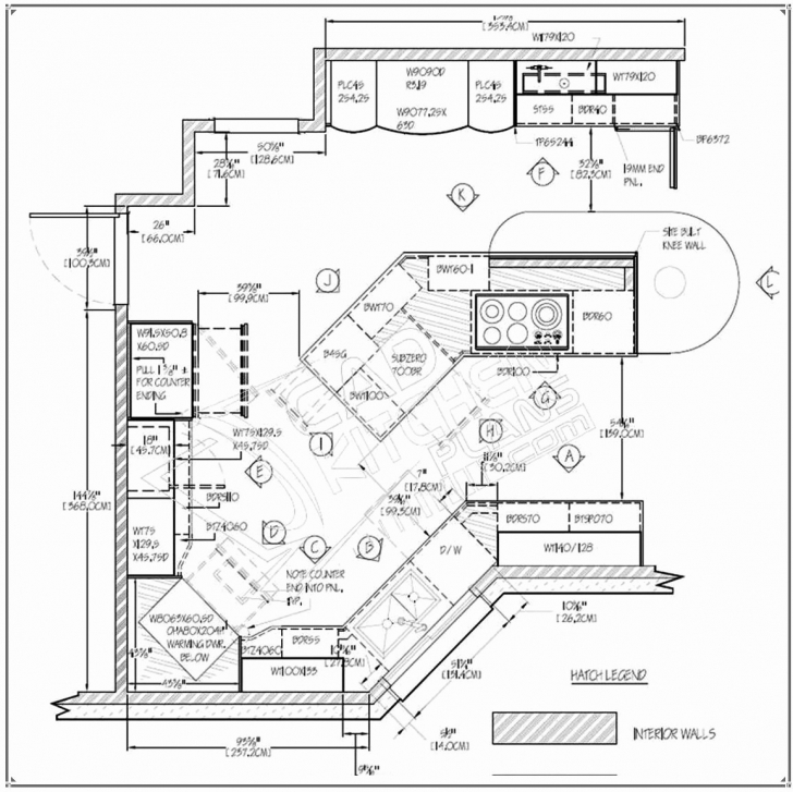 Incredible Simple House Floor Plan Autocad New Cadkitchenplans Portfolio 2D Autocad 2D Plan Image