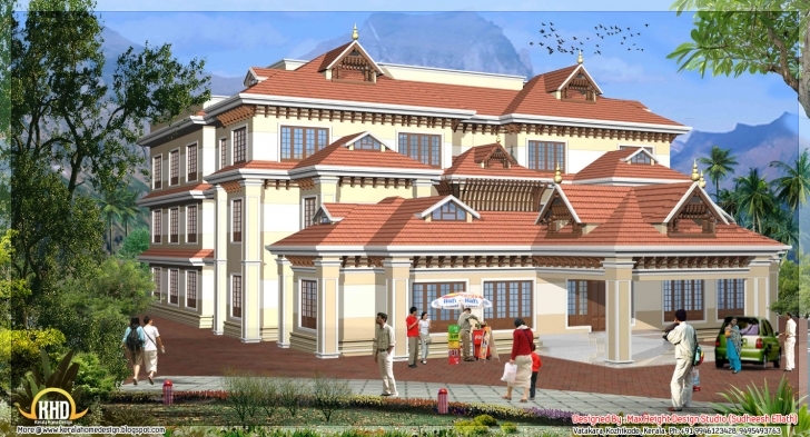 Incredible Style House Models Kerala Home Design Plans - Home Plans 3D House Model Kerala Photo