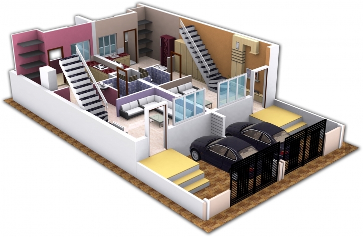 Incredible Uncategorized : 3D Duplex House Plan India Marvelous Within Stunning Fantastic House Designs 3D Duplexes Picture