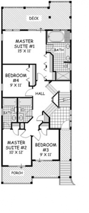 Inspirational Beachfront Home Plan - 6 Bedrms, 5.5 Baths - 3068 Sq Ft - #130-1093 House Plan For 15 Ft By 45 Ft Image